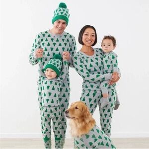 Hanna Andersson Christmas tree kids PJs set, size 10